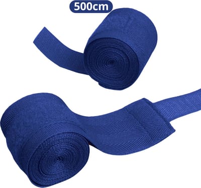 Bovista Bandage Boksen - Kickboksen - Handschoenen - Boks Bandage - Kickboks - Binnenhandschoenen - Handschoen - Boxing - Blauw - 500 cm