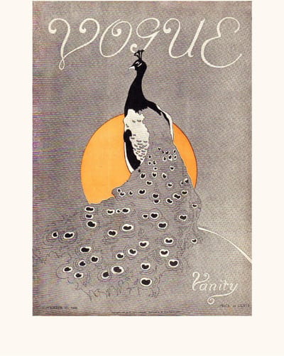 Vintage Poster Vogue Magazine - Retro Ad Tijdschrift- Fashion & Beauty - 50x70 cm - Passe Partout