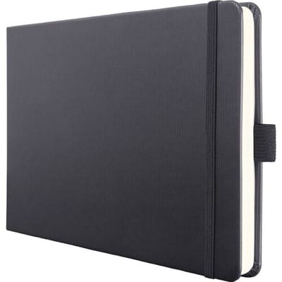 Sigel CO201 Notitieboek Conceptum Hardcover DIN A5 liggend Blanco Zwart 66 vellen Microperforatie