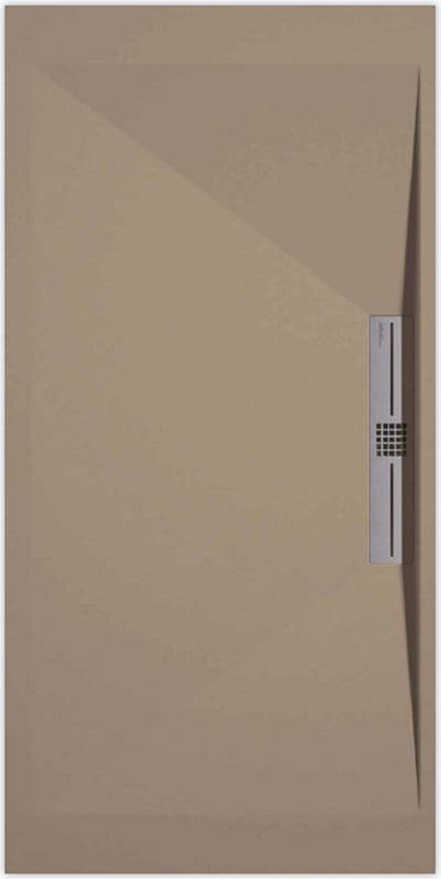 Sanifun douchebak Stone Side Moka Smooth 1600 x 900 S