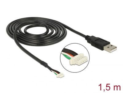 Delock USB 2.0 Connection Cable for 5 pin Camera modules V5 V51 1.5 m