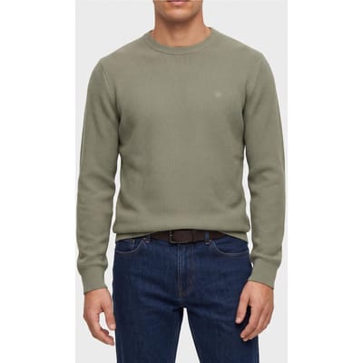 Calvin Klein Ls Textured Cotton Sweater Shadow Taglia: M | Maglioni a maglia Outlet | Uomo