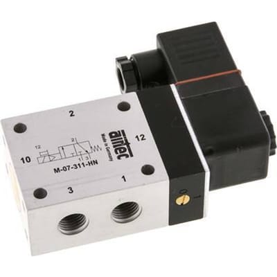 3/2 G1/4'' NC Magneetventiel 24V DC ATEX 2.5-10bar/35.0-140psi Airtec