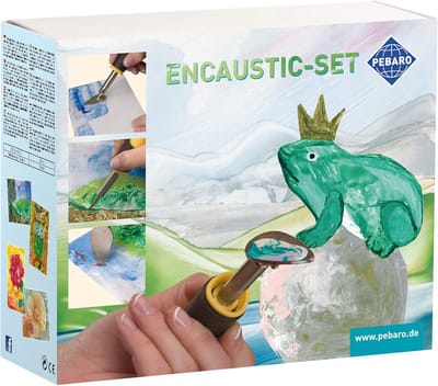 Encaustic Schilderset Deluxe - Inclusief Verwarmingsapparaat, Waskrijt en Kaarten