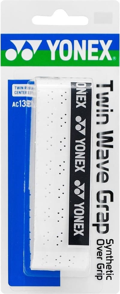 Yonex Twin Wave Grip - Badmintongrip - Tennisgrip - Wit