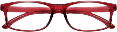 XYZ Eyewear Leesbril Rood +1.00 - Dames - Heren - Leesbrillen - Trendy - Lees bril - Leesbril met sterkte - Voordeel - Klein Montuur - Met sterkte +1.00
