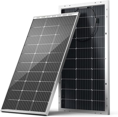 100W Monokristallijn Zonnepaneel Hoge Efficiëntie voor 12V Batterij Opladen - Boot, Caravan, Camper