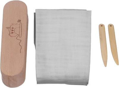 Houten Strijkplank - Kleermakersklapper - Stoffen Vlakken - Inclusief Hulpmiddelen - 25 x 10 x 8 cm
