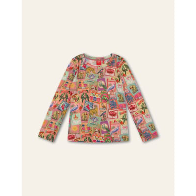 Oilily Together Mesh top- maat110/5yr Peach Beige