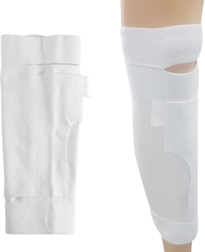 Dailygoods- Beenzak met riem - Rekbare Beenzakhouder - Urinezakhouder/Catheterhouder - Ademend Katoen - Maat M - Machinewasbaar - Urinezak