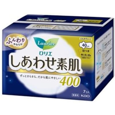 Kao - Laurier F Ultra Gentle Night Use Speedy Absorbent Wing Feminine Pads 40cm 7 pcs