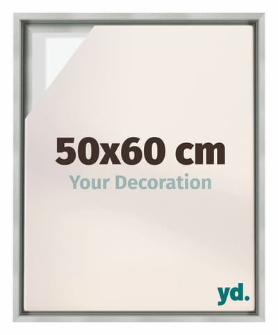 Your Decoration - Baklijst 50x60 cm - Zilver Mat - Baklijst voor Canvas - MDF - Lyon