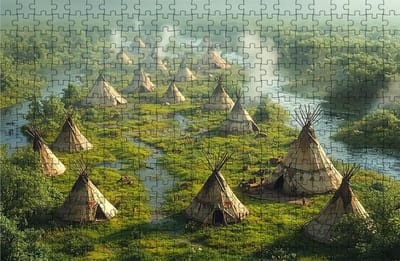 Houten Puzzel - Legpuzzel Volwassenen - Ontspanning Thuis - Grote Afmeting - 160x105cm - Landschap