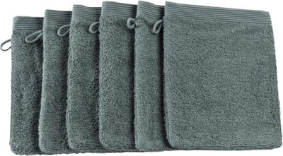 Casilin - Como - Washandjes - 100% katoen - Zacht en Absorberend - Donkergroen