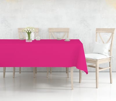 Candala Standaard Herbruikbaar Plastic Party Tafelkleed [6-Pack] 54 x 108 inch Rechthoekige Tafelhoes voor Binnen & Buiten Gebruik
