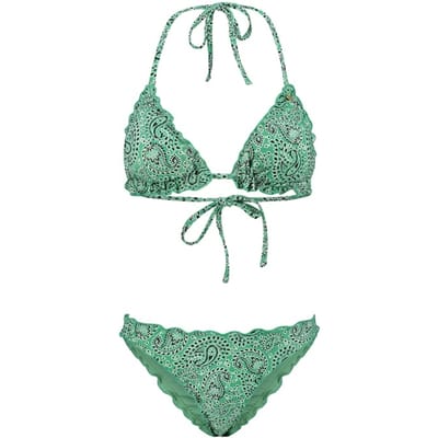Shiwi Liz Bikini Set Poolside Paisley Kelly Green Kelly Green Maat: 44 | Bikini's Outlet | Dames | Groen