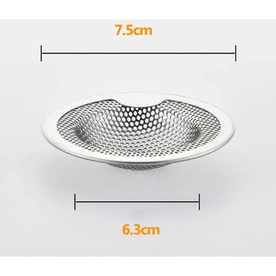 Filtre d'évier de cuisine en acier inoxydable, 1 pièce, filtre de filtre d'évier de salle de bains, trou de vidange, piège à déchets gray