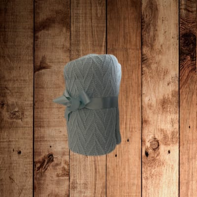Baby deken 100% katoen 75x100 Blauw