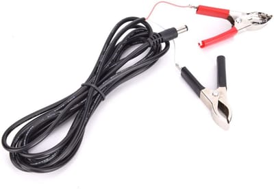 Allecto - DC Male naar Krokodillenklem Draad - 3M - 12V/24V Voedingskabel voor LED en Apparaten - Geschikt voor Diverse Toepassingen - Flexibel en ...