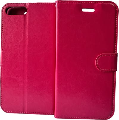 Portemonnee Book Case Hoesje Geschikt voor: iPhone 7 Plus / 8 Plus - roze