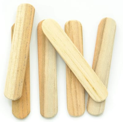10x Houten Spateltjes voor Aanbrengen Crème, Zalf of Butter - Smeerspatels - Teak