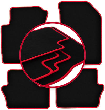 CARLUX-RED automatten voor: Dodge Caliber hatchback (2006-2011)