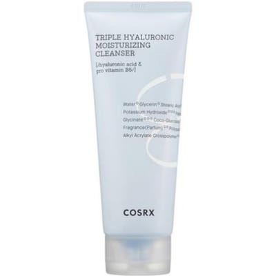 COSRX Hydrium Triple Hyaluronic Hydraterende Reiniger Hydraterende & Zachte Gezichtsreiniger 150ml white