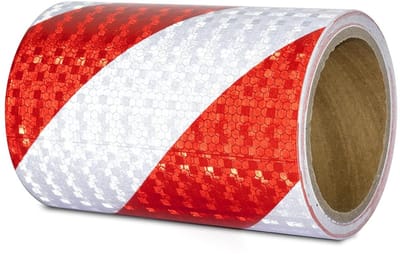 Reflecterende tape voor veiligheid - 15 cm breed, 10 meter lang, ideaal voor voertuigen en markeringen