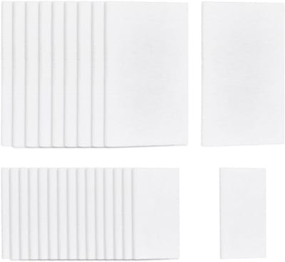 100 Stuks Aromatherapie Diffuser Pads, 2 Maten Geurloze Aroma Pads voor Auto, Thuis en Luchtbevochtiger, Wit, Ideaal voor Essentiële Olie en Luchtverfrisser