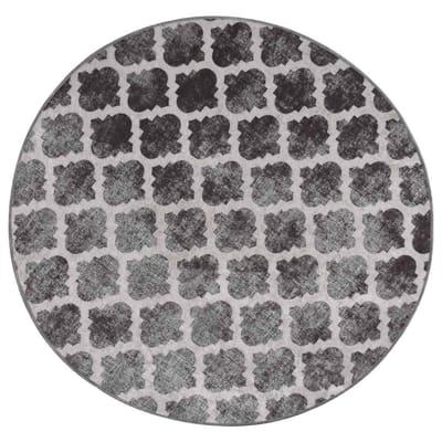 vidaXL - Vloerkleed - wasbaar - ø120 - cm - meerkleurig