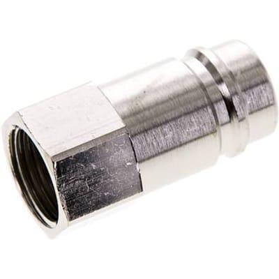 Vernikkeld Messing DN 15 Luchtkoppeling Insteeknippel G 1/2 inch Binnendraad - CLP15-F-BN-P-012