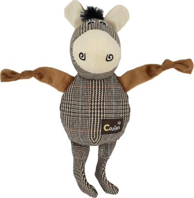 Flamingo Cozies - Speelgoed Honden - Hs Cozies Pluche Ezel Met Geknoopte Arm Bruin 33cm - 1st - 129960 - 1st