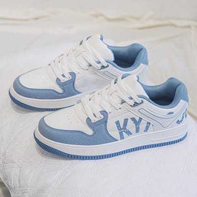 heren casual schoenen schokbestendig comfort barst echt door de mode skateboard sport vrijetijd explosie 42 blauw