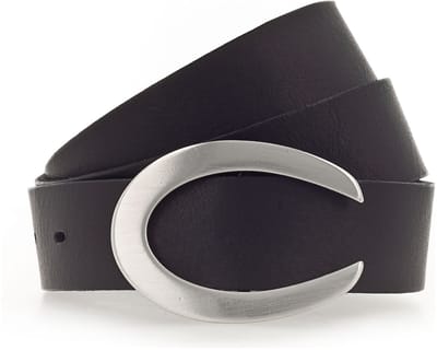 Vanzetti Leren Riem 33mm Leather Belt W100 Black Zwart