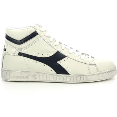 Diadora Game L High Waxed White Blue