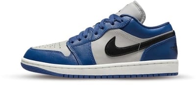 Jordan 1 Low French Blue College Grey (Women's) - Maat 35.5
