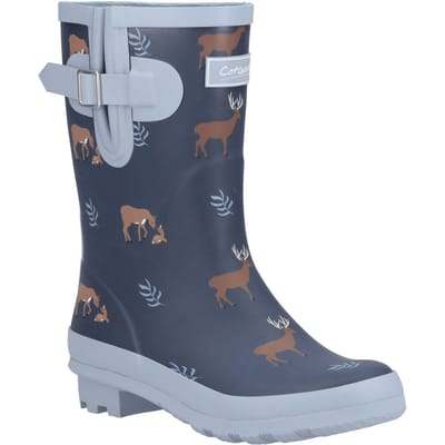 Cotswold Woodland Mid Rubberen Dameslaarzen Met De Print Van Een Hertenpatroon