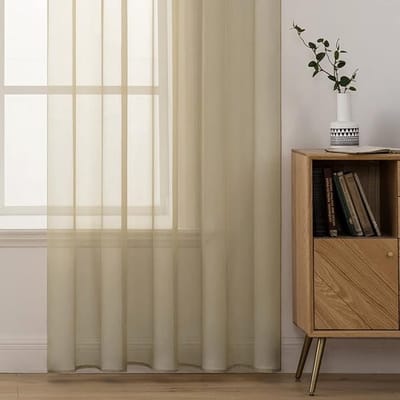Transparante raamgordijnen, Glad, Elegant, voor Ramen/Gordijnen/behandeling voor Slaapkamer, Woonkamer, 215 X 140cm