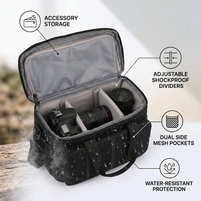 Sac bandoulière pour appareil photo étanche Sac bandoulière pour appareil photo reflex numérique Sac d'épaule pour appareil photo de voyage