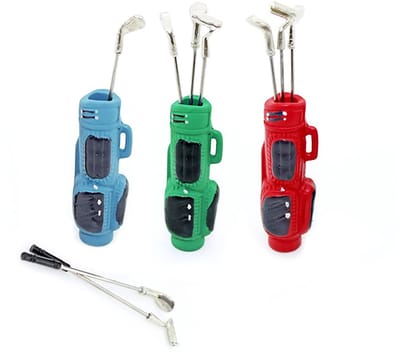 By shayne - Miniatuur Golfclubs - Poppenhuis Accessoires - 3Set - Voor 1/12 Barbie Poppenhuis - Perfecte Decoratie - Geschikt voor Kinderen