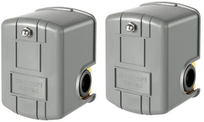 Waterdrukschakelaar - Pompbesturing - Waterdruk regelen - Verstelbare drukfunctie - 1/4 Inch NPT - Grijs