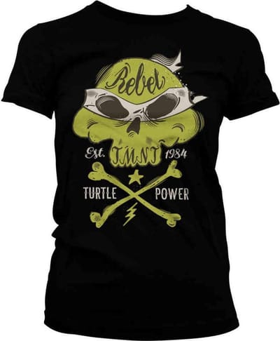 Teenage Mutant Ninja Turtles Dames Tshirt -S- Rebel Turtle Power Zwart