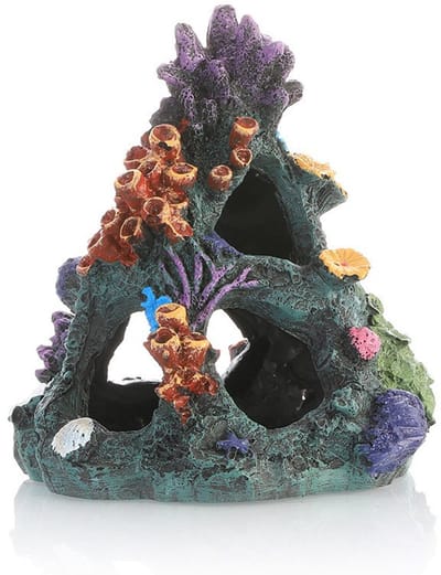 Aquarium decoraties - Decoraties voor aquariumkoralen - aquarium decoratie grot - Decoraties voor aquariumlandschappen - Schuilplaats voor vissen en garnalen met imitatiekoralen - Aquariumaccessoires