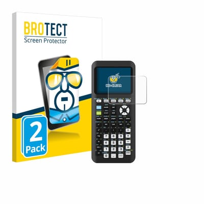 BROTECT - Screenprotector voor Texas Instruments TI-84 Plus CE-T Python - Folie Beschermfolie transparant 2 Stuks