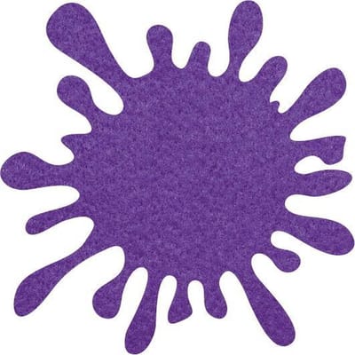 Splash vilt onderzetters - Paars - 6 stuks - ø 10,5 cm - Tafeldecoratie - Glas onderzetter - Cadeau - Woondecoratie - Woonkamer - Tafelbescherming - Onderzetters Voor Glazen - Vlek - Keukenbenodigdheden - Woonaccessoires - Tafelaccessoires