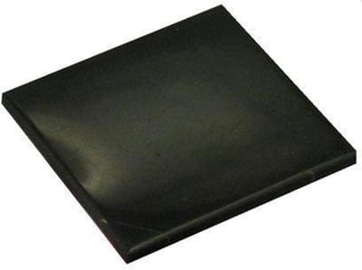 Set van 4 shungiet tegel onderzetters 10x10x1 cm