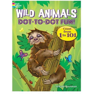Wild Animals Dot-To-Dot Fun - Dover Kids Activity Books: Animals - Arkady Roytman