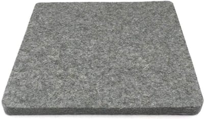 Strijkmat, wol, 25 x 25 cm, wolvilt, strijkmat, 13 mm dik, persmat voor quilten, quilten, strijkplank, vilten strijkplank voor precisiesteppen, quilten, naaien