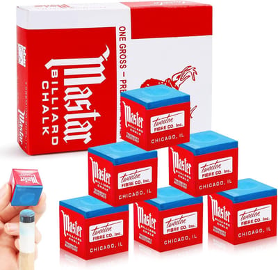 12 Stukken Snooker Chalk - Verminder Fouten en Verbeter Precisie - Ideaal voor Elke Speler - Antislip Poolkeu Chalk - Voor Thuis, Bars, Toernooien, Spellen