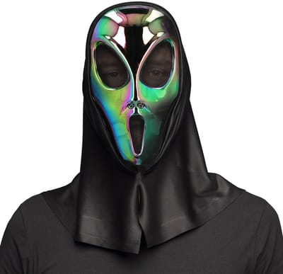Boland - Masker Cosmic alien met kap - Volwassenen - Alien - Science Fiction - Halloween - Carnaval - Themafeest - Cosplay